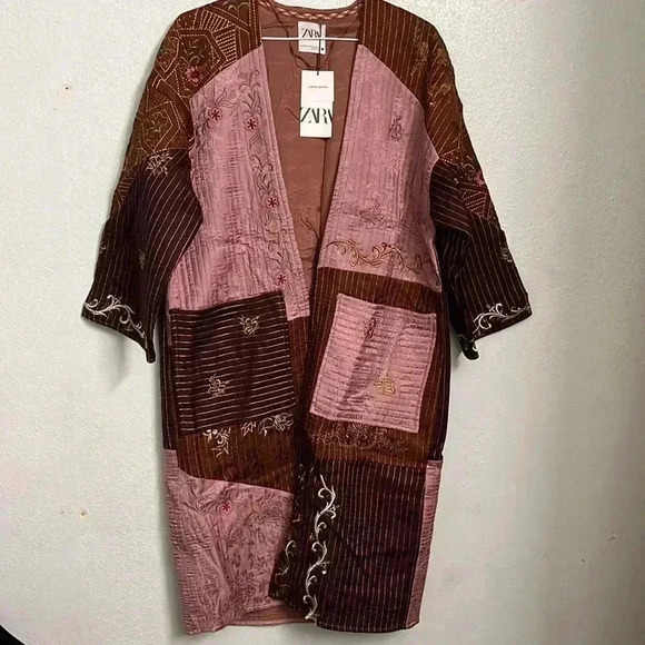 ✨50%OFF✨NWT Zara Limited Edition Patchwork Cardigan XS-S - Picture 8 of 8